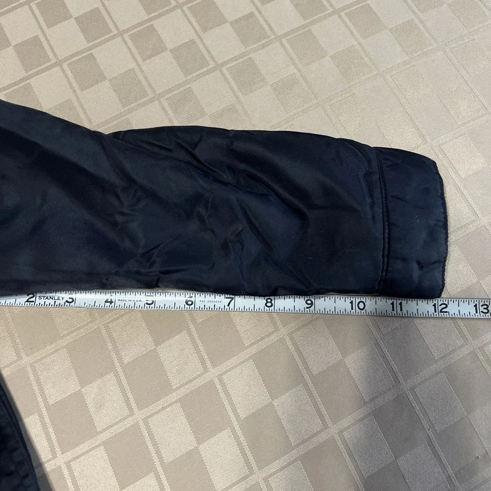 Levis Youth Boys Bomber Jacket Coat Size 7 Black‎ Snap Buttons Lightweight EUC